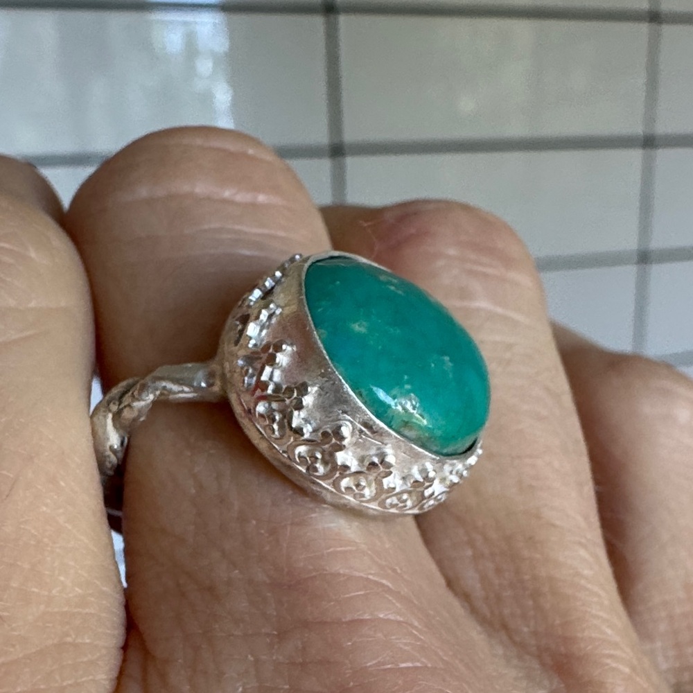 Silver and Turquoise Ring